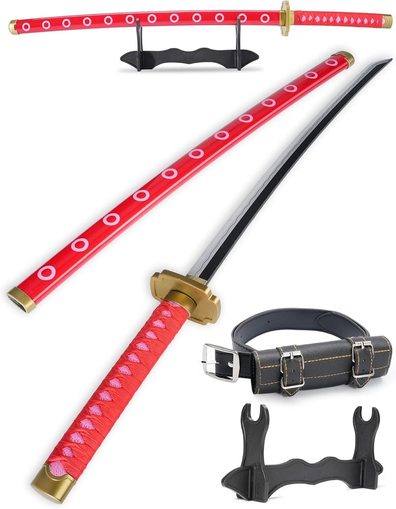Cold Blade Katana Sword - 41 inches Katana Replica with Holster Belt and Display Stand - Sword with Authentic Design - Image 1
